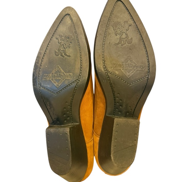 Maine Woods Women’s Vintage Tan Leather Cowboy Booties sz 10 - Picture 7 of 9